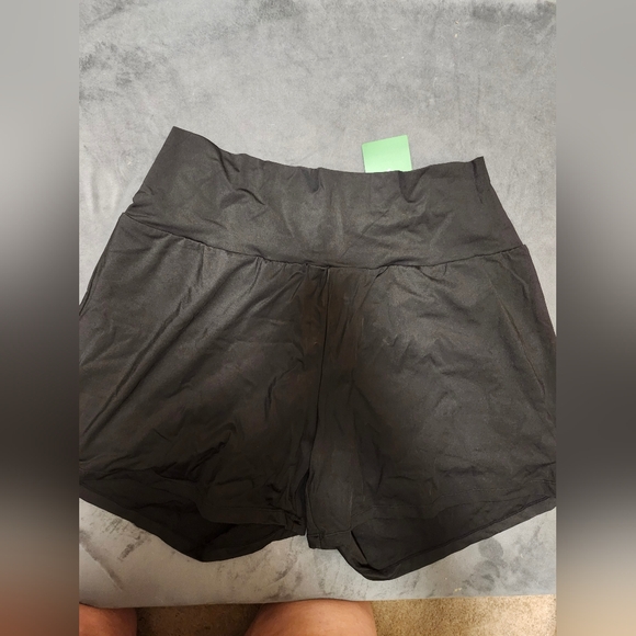 Women's Black Halara Shorts (Long) With Pocket Size XL - Picture 1 of 2